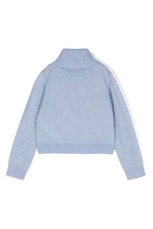 light-blue wool jumper MISS BLUMARINE KIDS | IF4135MS020X0605